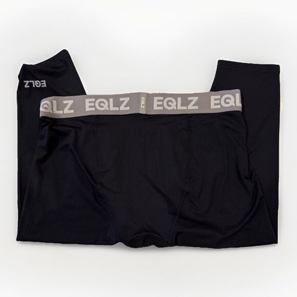 BIG & TALL MENS Stretch Leggings Eglz Black Size 4XL NEW WITH TAGS - Picture 8 of 9